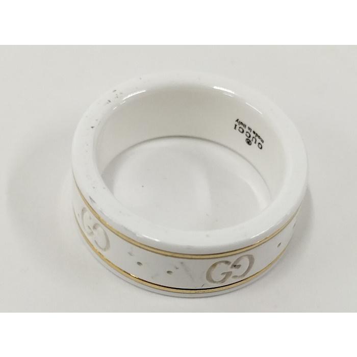 GUCCI（グッチ） アイコンリング セラミック 750YG K18YG イエロー