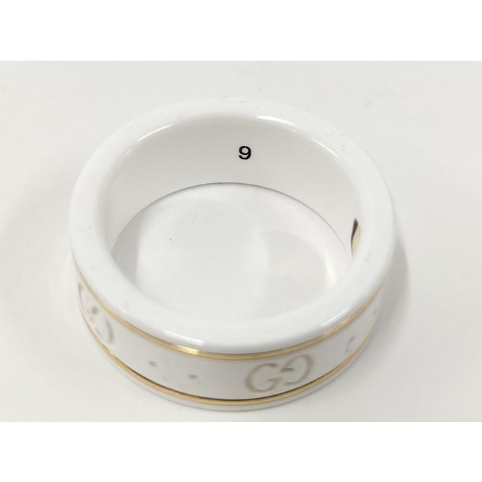 GUCCI（グッチ） アイコンリング セラミック 750YG K18YG イエロー