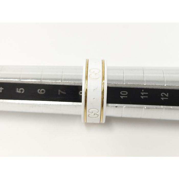 GUCCI（グッチ） アイコンリング セラミック 750YG K18YG イエロー