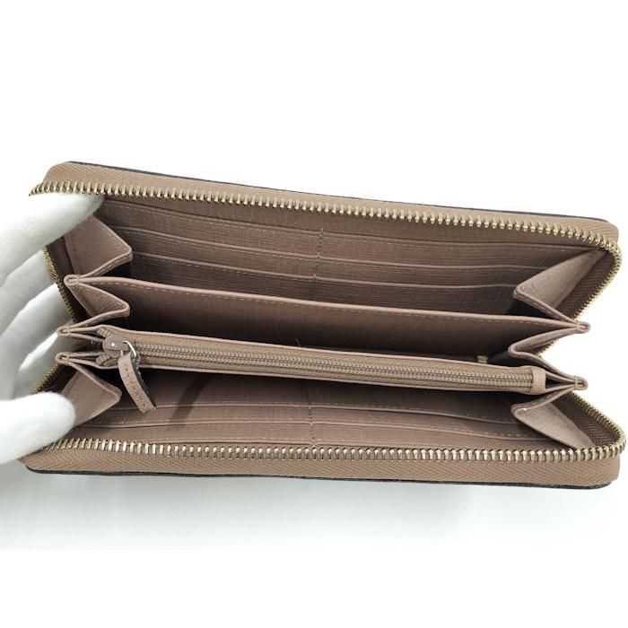 Gucci ベージュ レザー 長財布 ロゴ L字ファスナー長財布 レザー ベージュ グッチ – RECLO