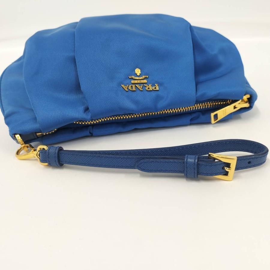PRADA（プラダ） ポーチ ナイロン ブルー 1N1503 : JJコレクション