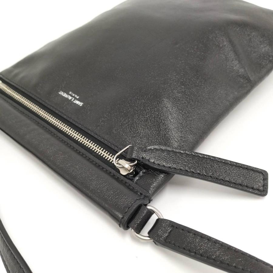 SAINT LAURENT PARIS ショルダーバッグ レザー ブラック 581697 : JJ