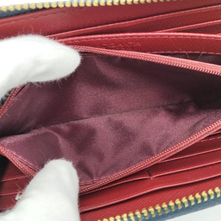 COACH（コーチ） ラウンドファスナー長財布 シグネチャー キャンバス