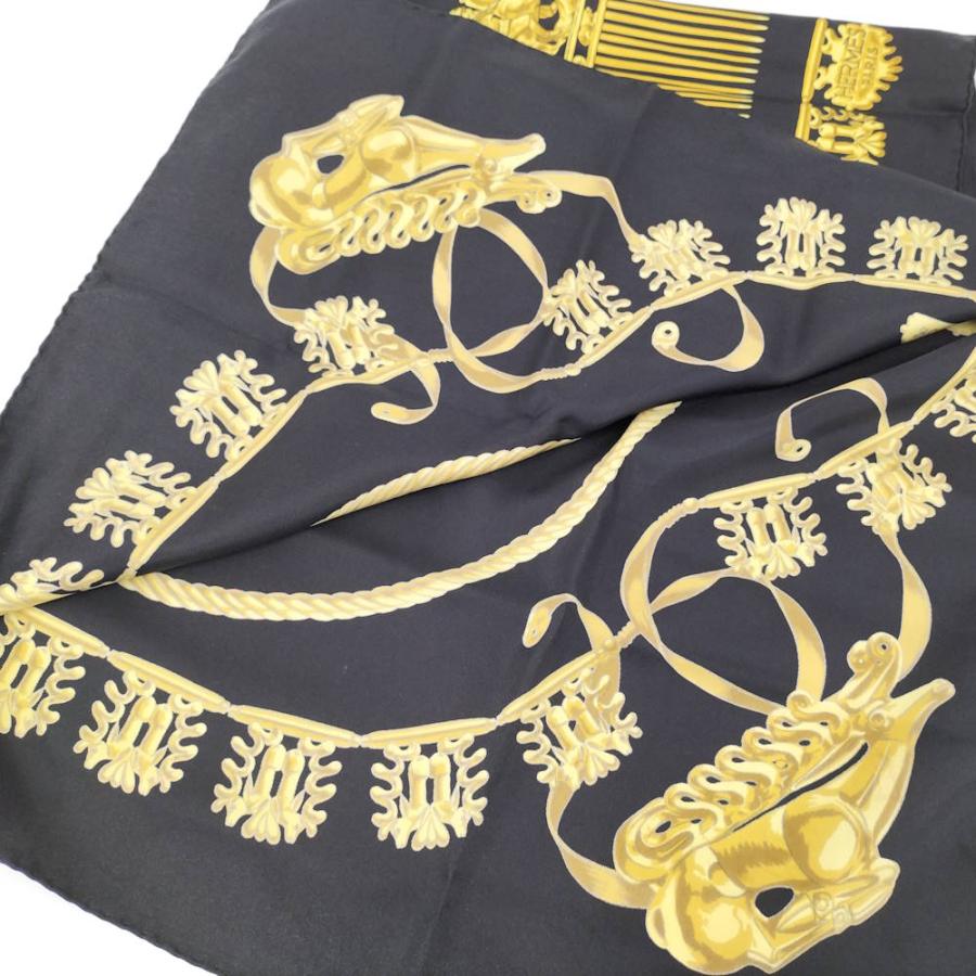 【最終価格】HERMESスカーフ　カレ90 黄金の騎士 HERMES（エルメス） カレ90 スカーフ LES CAVALIERS D'OR 黄金の騎士