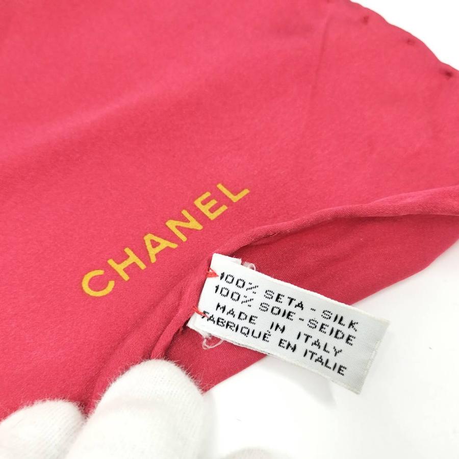 CHANEL（シャネル） スカーフ シルク100％ レッド系 : JJコレクション