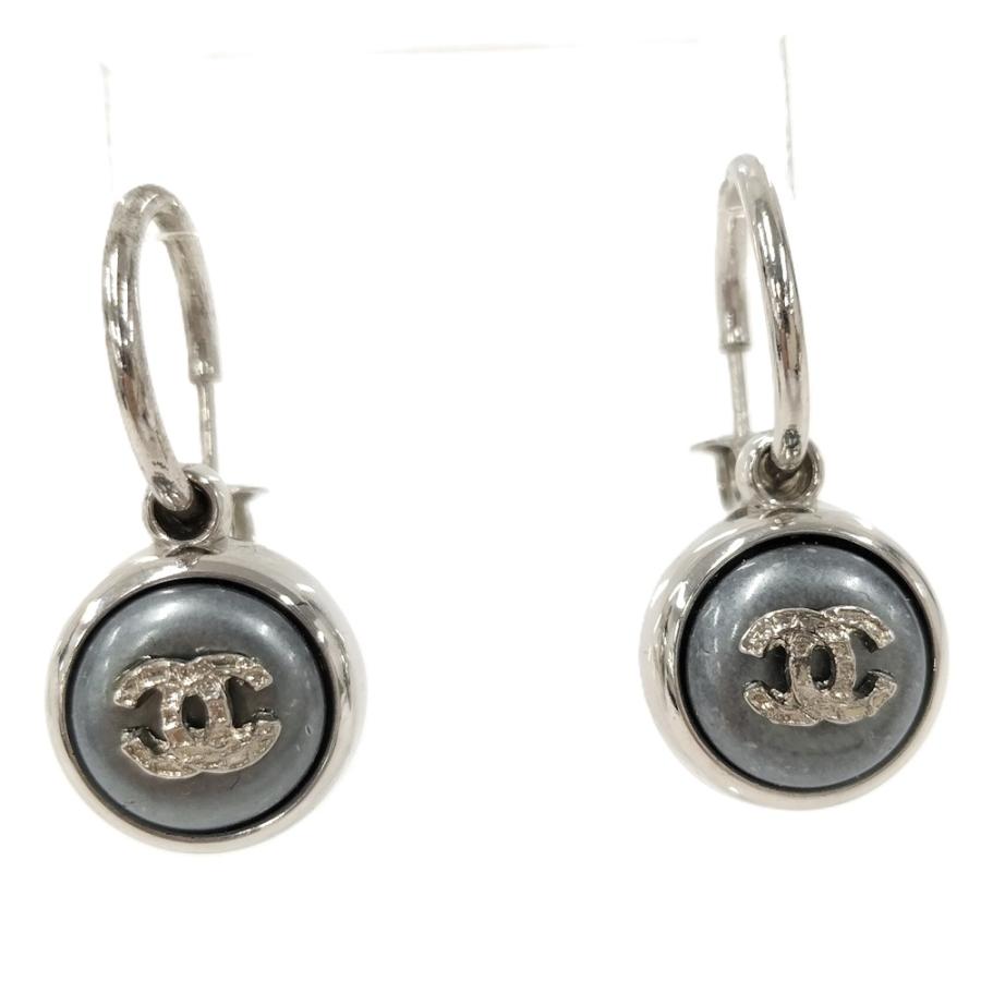 CHANEL（シャネル） ピアス ココマーク メッキ シルバー系 ブルー系