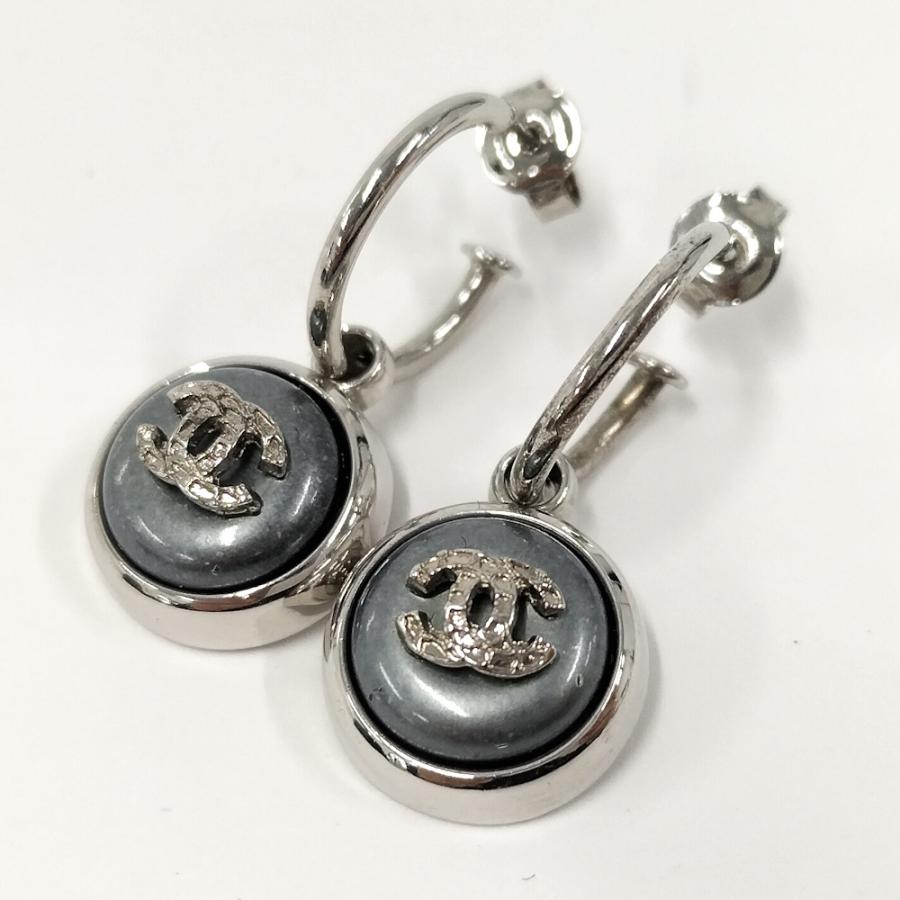 CHANEL（シャネル） ピアス ココマーク メッキ シルバー系 ブルー系