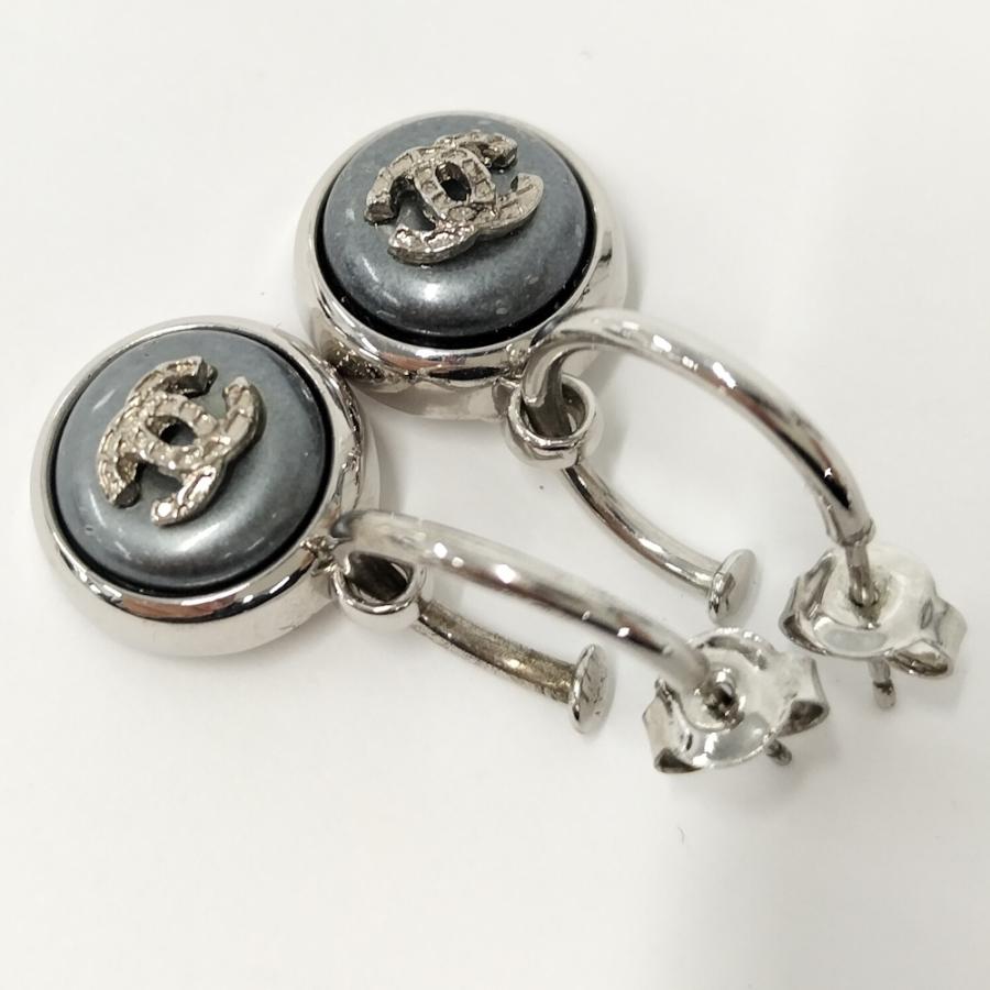CHANEL（シャネル） ピアス ココマーク メッキ シルバー系 ブルー系