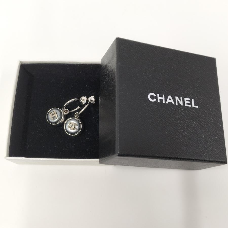 CHANEL（シャネル） ピアス ココマーク メッキ シルバー系 ブルー系