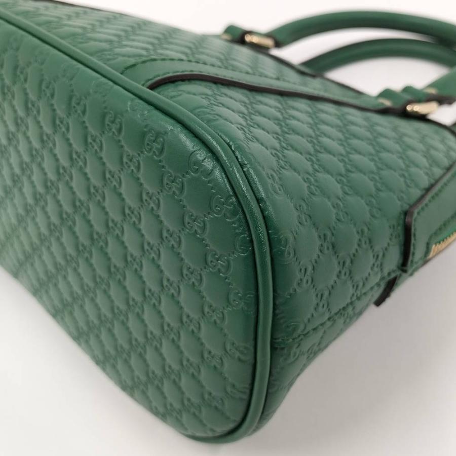 GUCCI（グッチ） ハンドバック マイクログッチシマ レザー グリーン