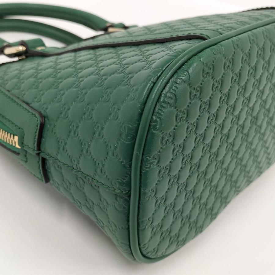 GUCCI（グッチ） ハンドバック マイクログッチシマ レザー グリーン