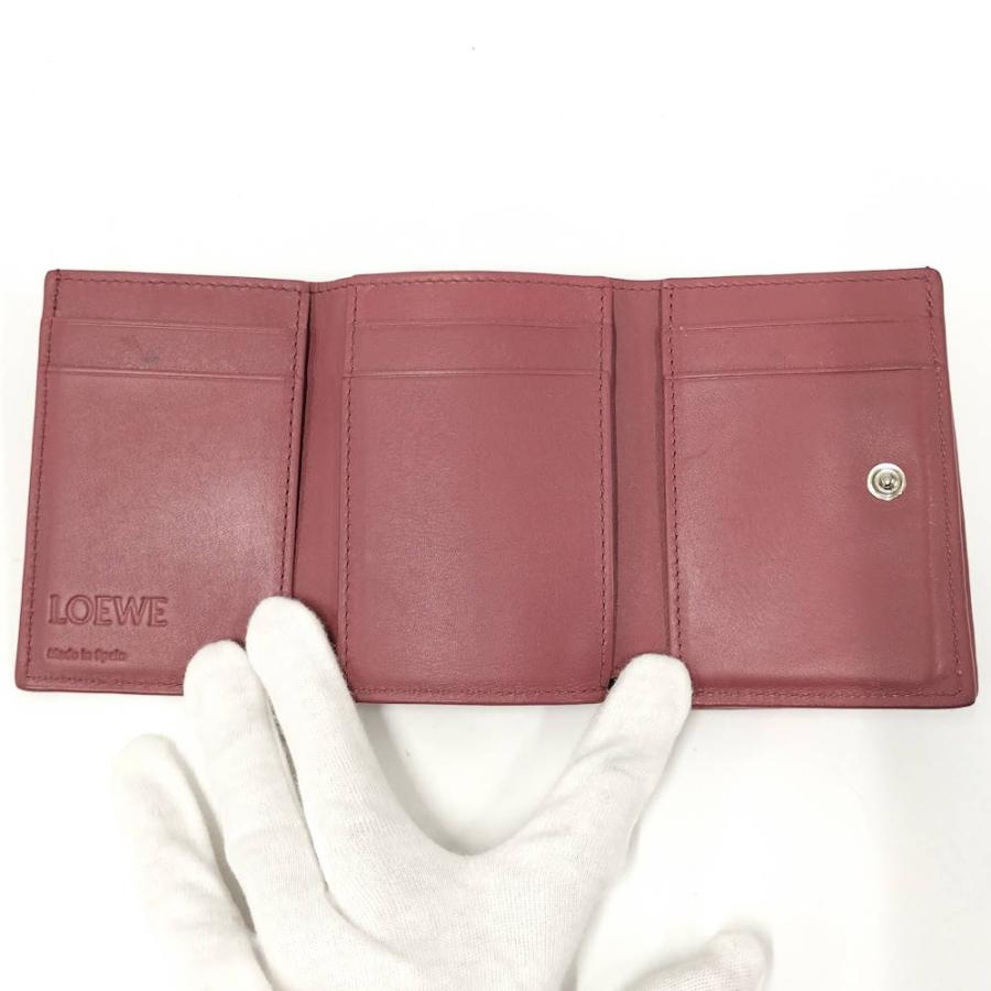 LOEWE（ロエベ） トライフォールドウォレット 三つ折り財布 アナグラム