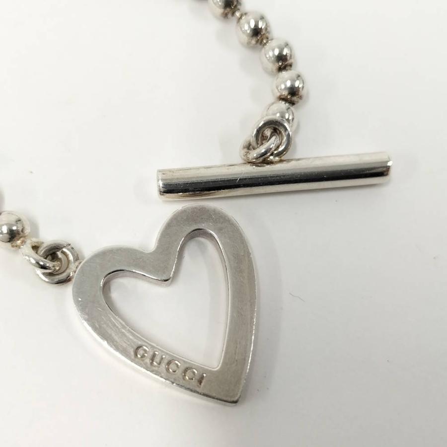 GUCCI（グッチ） オープンハートボールチェーンブレスレット SV925