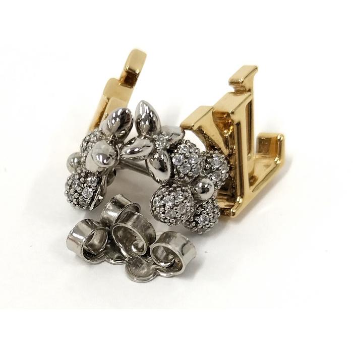 LOUIS VUITTON ルイヴィトン ピアス シルバー ルイ・ヴィトン24年秋冬メンズシルバーアクセサリー