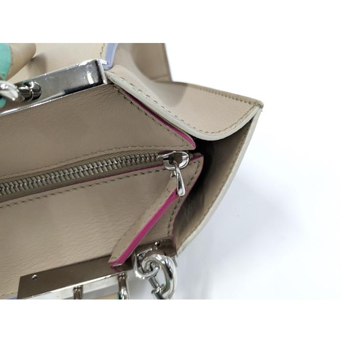 FENDI（フェンディ） トロワジュール ハンドバッグ レザー ベージュ