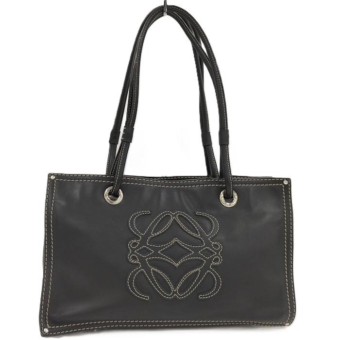 LOEWE（ロエベ） トートバッグ アナグラム レザー ブラック : JJ