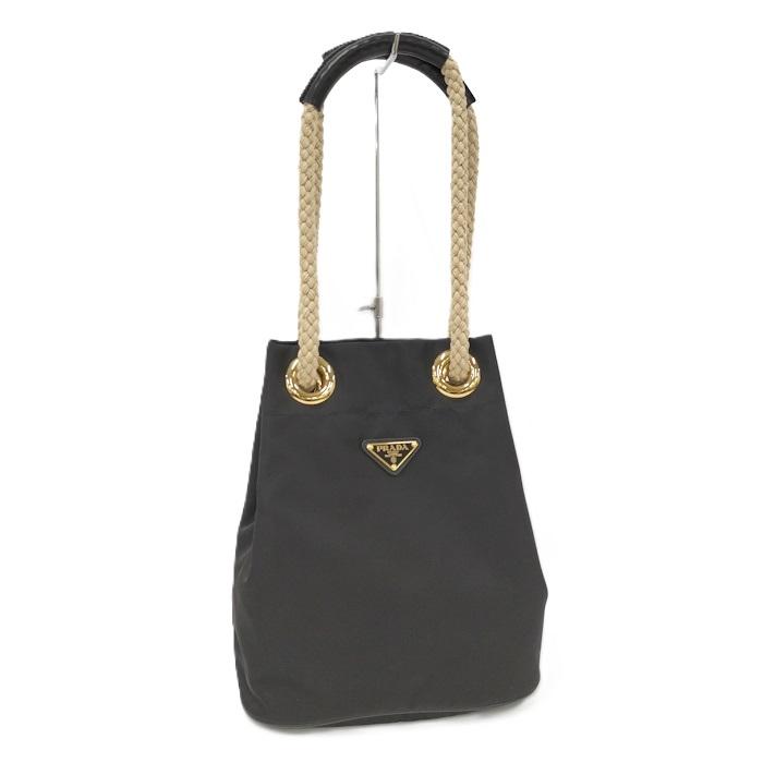 PRADA（プラダ） マリナースモール バケットバッグ ナイロン ブラック