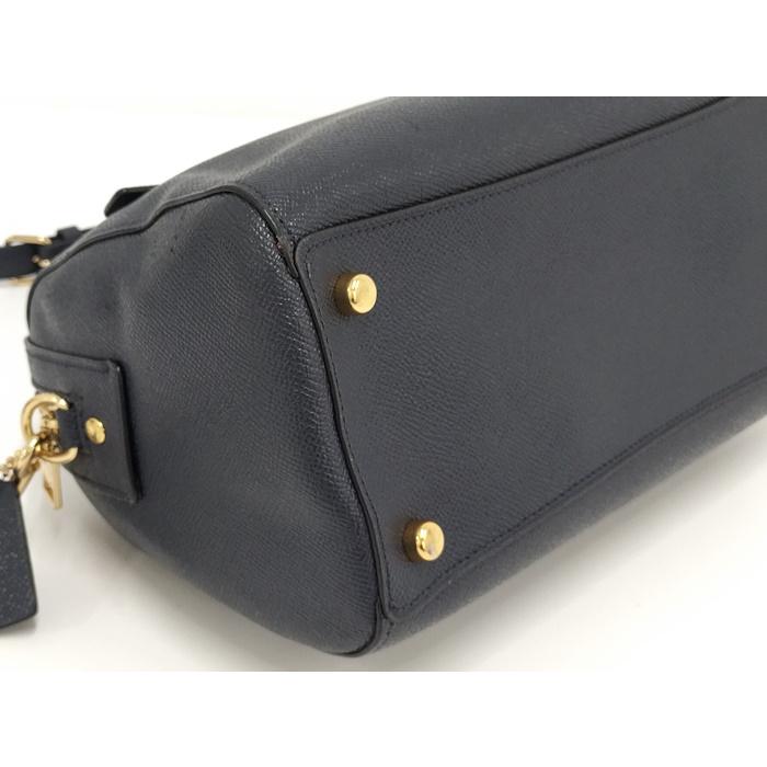 COACH（コーチ） ショルダーバッグ ハンドバッグ レザー ネイビー