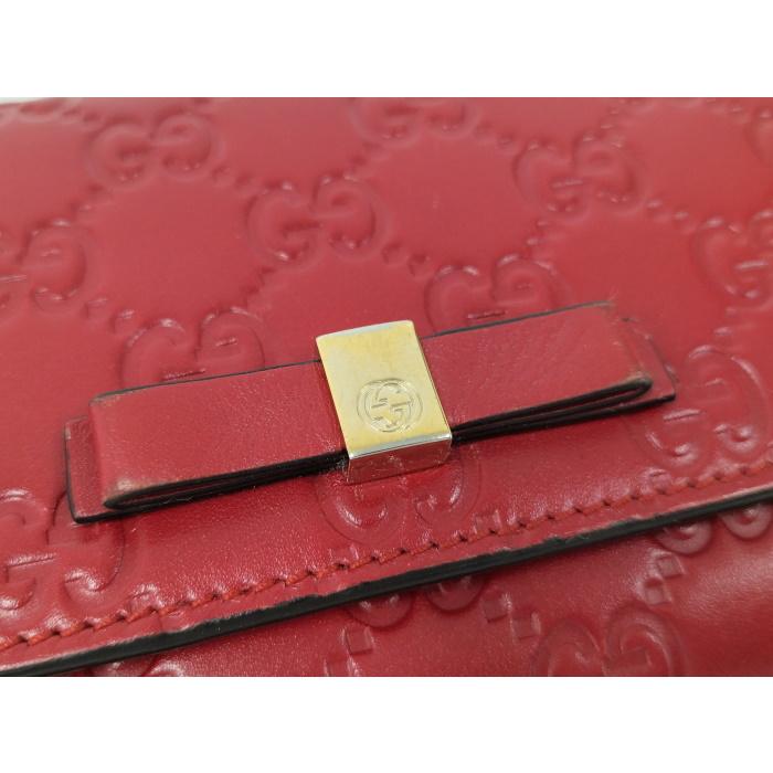 GUCCI 財布 マイクログッチシマ 二つ折り財布 レッド 楽天市場】【あす楽 14時〆 土日も出荷】 GUCCI(グッチ) 449396