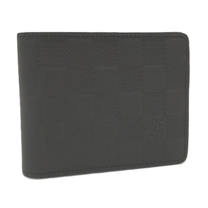 ルイヴィトン　ダミエアンフィニ　ミュルティプル　二つ折り財布　札入　M63124 LOUIS VUITTON（ルイ・ヴィトン） ポルトフォイユ ミュルティプル 二