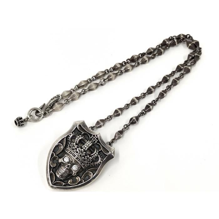 Justin Davis×H.Uchiyama ネックレス スカル クラウン Justin Davis×H.Uchiyama ネックレス スカル クラウン SV925 シルバー