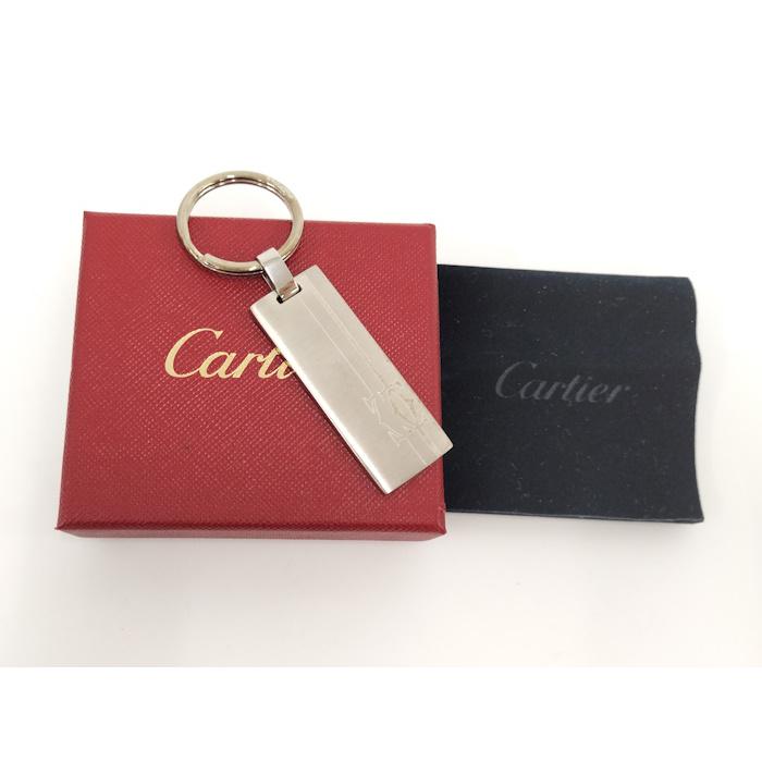 Cartier（カルティエ） ロゴプレート キーリング キーホルダー