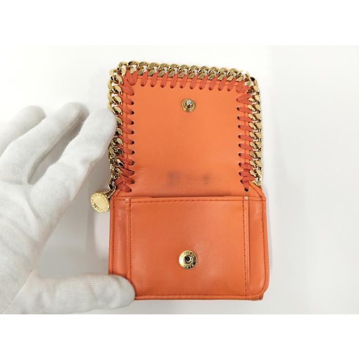 STELLA McCARTNEY 三つ折り財布 オレンジ 未使用品 Stella McCartney ステラマッカートニー 三つ折り財布/ミニ財布