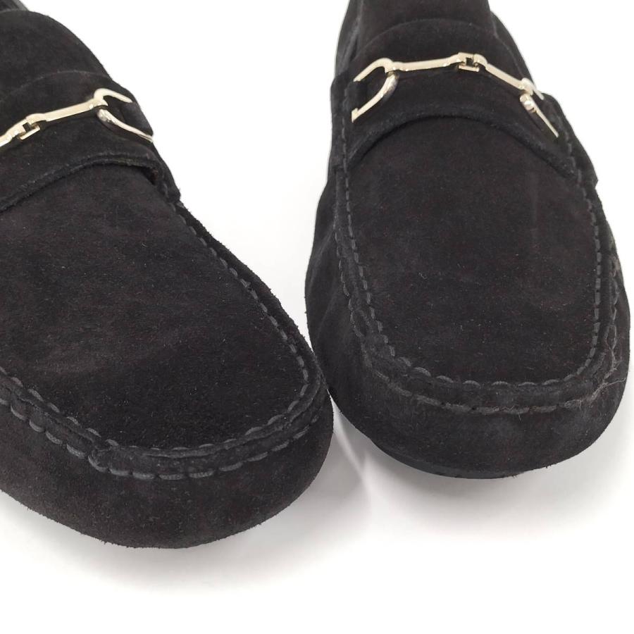GUCCI ホースビット スエード ローファー ブラック GUCCI（グッチ） ローファー ホースビット スエード ブラック : JJ