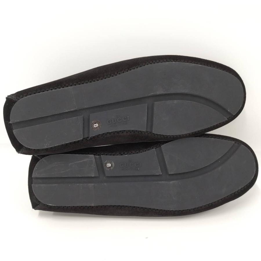 GUCCI（グッチ） ローファー ホースビット スエード ブラック : JJ