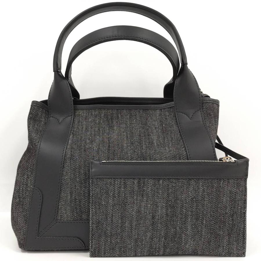 BALENCIAGA（バレンシアガ） ネイビーカバスM トートバッグ ポーチ付き