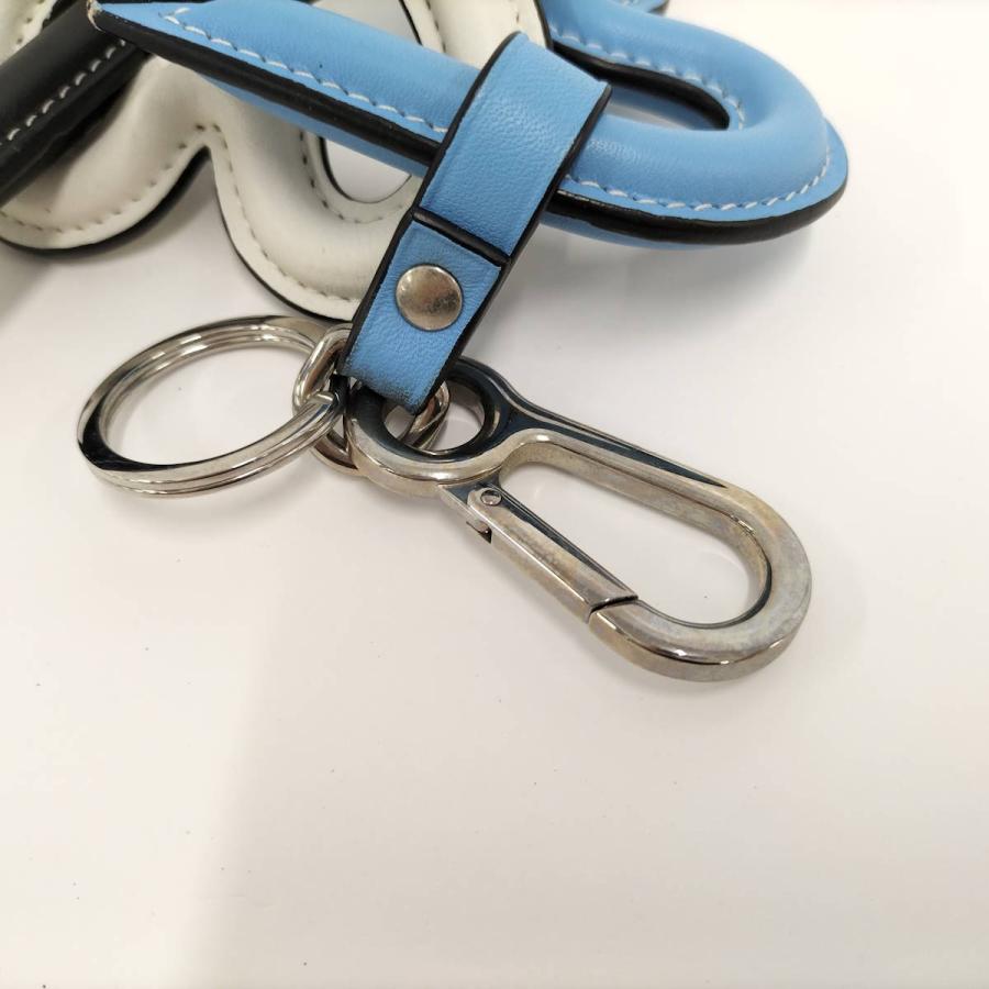 LOEWE（ロエベ） トリプルハート チャーム キーリング レザー メタル