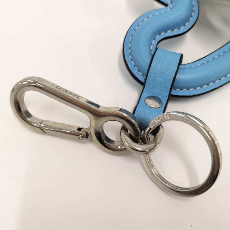 LOEWE（ロエベ） トリプルハート チャーム キーリング レザー メタル