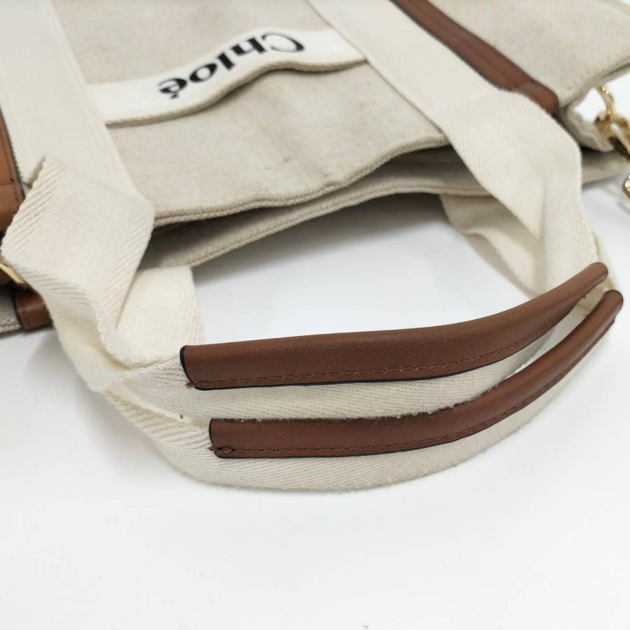 新品未使用Chloé マザーズバッグ ベージュ キャンバス Chloe（クロエ） Chlo? マザーズバッグ トートバッグ キャンバス