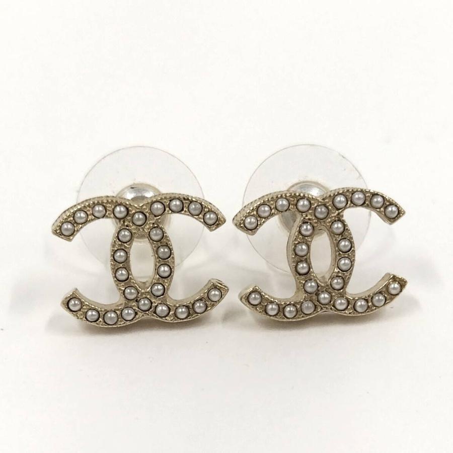 CHANEL（シャネル） ピアス ココマーク フェイクパール ゴールド