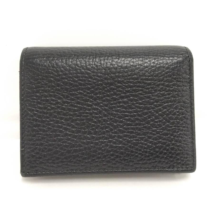 GUCCI（グッチ） GUCCI GGマーモント 二つ折り財布 レザー ブラック