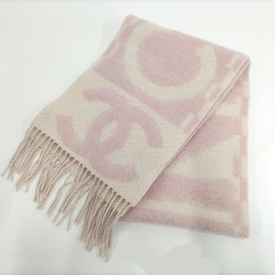 CHANEL シャネル 2025秋冬 マフラー 美品 未使用 CHANEL（シャネル） マフラー 2025年秋冬 カシミヤ シルク ピンク : JJ