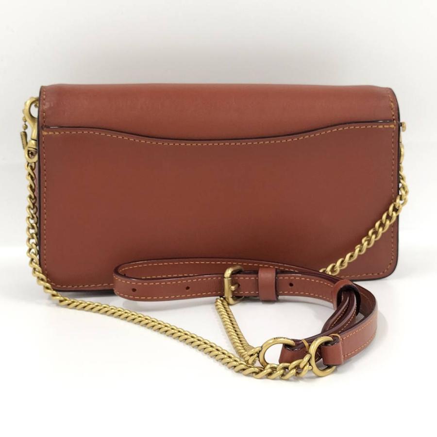COACH（コーチ） チェーンショルダーバッグ シグネチャー ブラウン