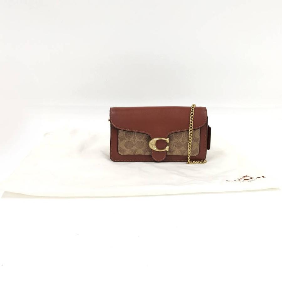COACH（コーチ） チェーンショルダーバッグ シグネチャー ブラウン