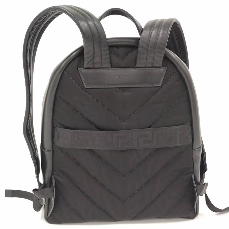 versac 新品未使用本物 VERSACE ヴェルサーチ　バックパック VERSACE（ヴェルサーチェ） バックパック マルチカラーロゴ レザー