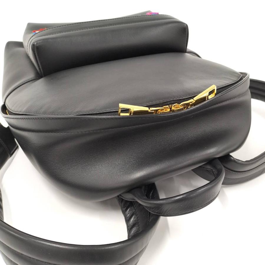 VERSACE（ヴェルサーチェ） バックパック マルチカラーロゴ レザー