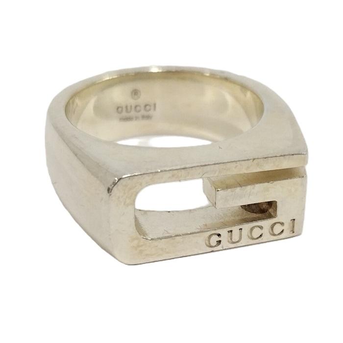良品✨GUCCI グッチ Gロゴ SV925 シルバーリング 指輪 ユニセックス GUCCI 指輪 Gロゴ リング SV925 シルバー : JJコレクション