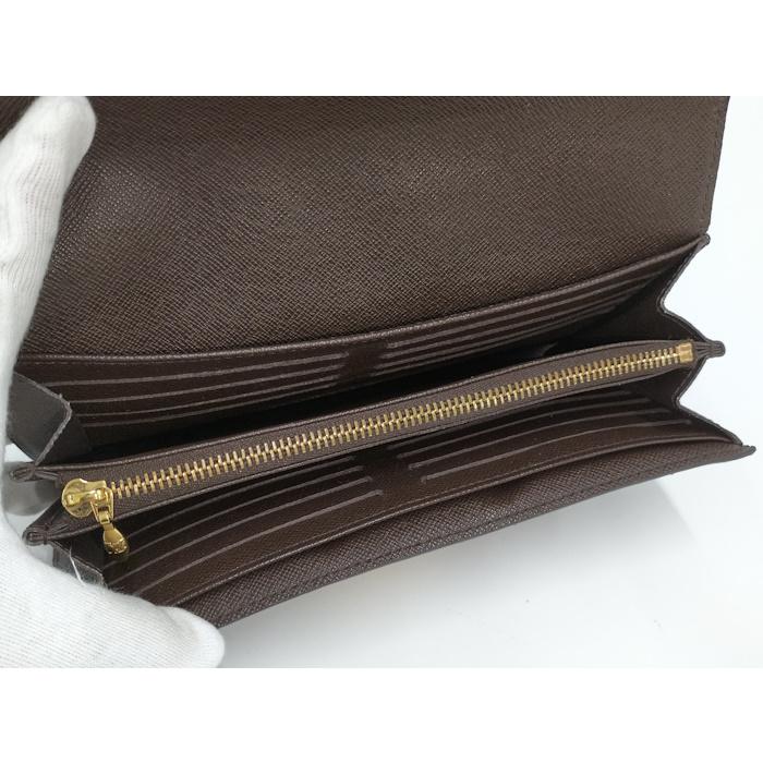 LOUIS VUITTON ポルトフォイユローズベリー 長財布 ダミエ エベヌ  