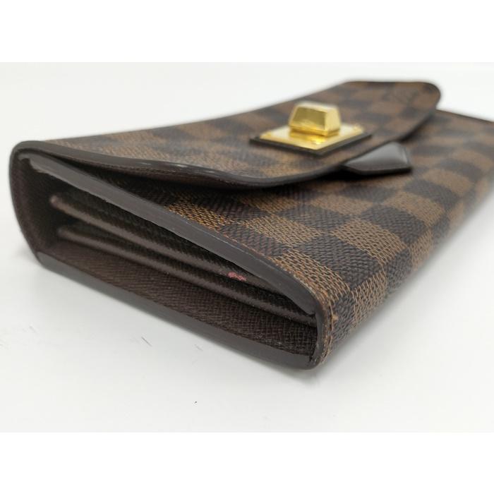 LOUIS VUITTON ポルトフォイユローズベリー 長財布 ダミエ エベヌ  