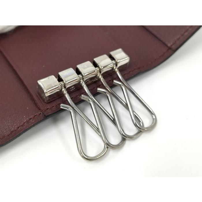 新品・未使用品 カルティエ ４連キーケース 黒 ブラック Cartier 本物 Cartier（カルティエ） CARTIER 4連 キーケース レザー ブラック : JJ