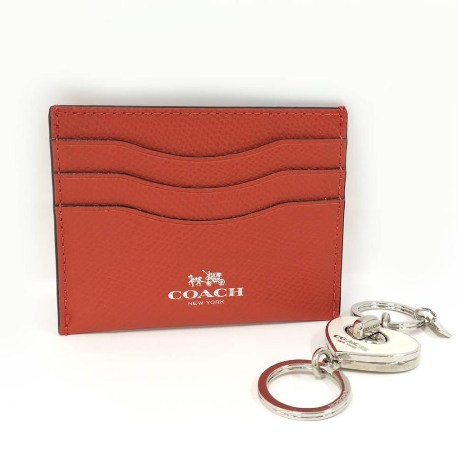 COACH（コーチ） カードケース キーリング セット レザー メタル