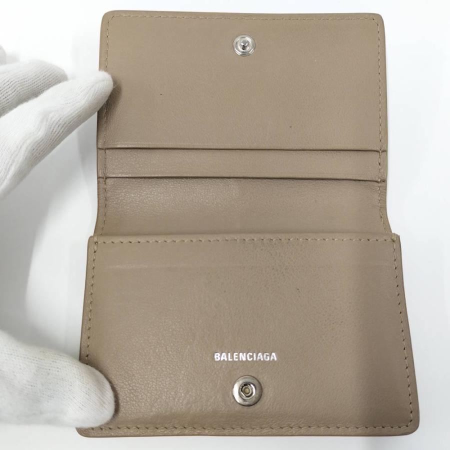 BALENCIAGA（バレンシアガ） カードケース レザー ベージュ 499201 