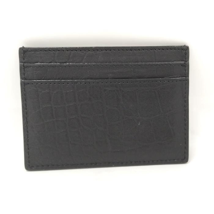 SAINT LAURENT ケース　サンローラン クロコ押し SAINT LAURENT カードケース YSL ロゴ クロコ型押し レザー