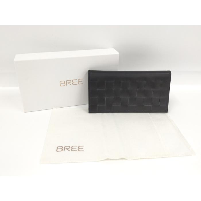BREE 二つ折り長財布 obra 165 レザー ブラック : JJコレクション  
