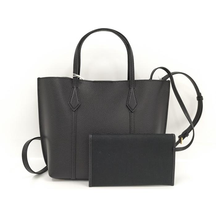 【美品】トリーバーチ　ショルダーバッグ クラッチバッグ　2way レザー　黒 TORY BURCH（トリーバーチ） TORY BURCH 2WAY ショルダーバッグ ペリー