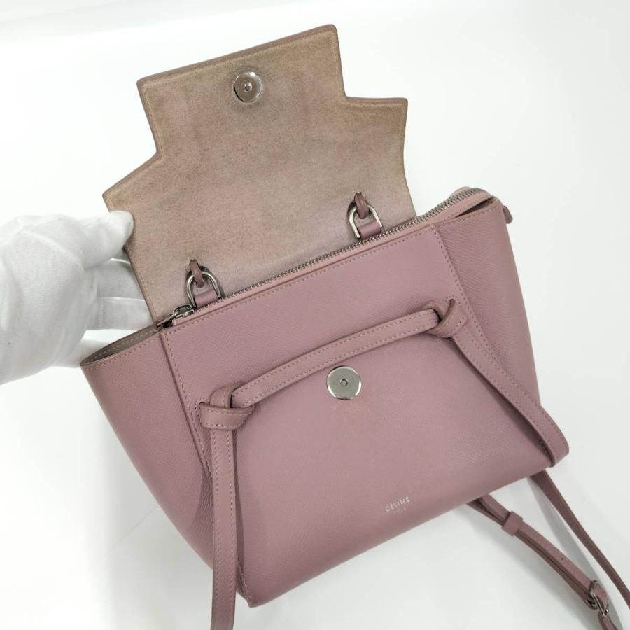 CELINE（セリーヌ） ベルトバッグ ナノ 2WAYショルダー レザー